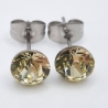 Ohrringe Ohrstecker Kristalle Crystal Jonquill Hellgelb (651)