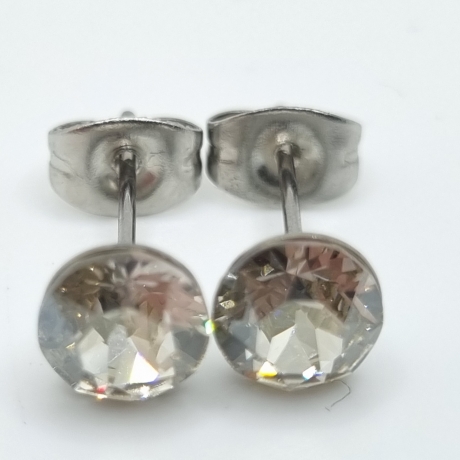 Ohrringe Ohrstecker Kristalle Crystal Silver Shade (651)