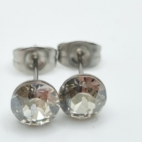 Ohrringe Ohrstecker Kristalle Crystal Silver Shade (651)