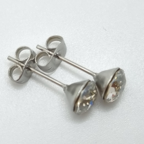 Ohrringe Ohrstecker Kristalle Crystal Silver Shade (651)