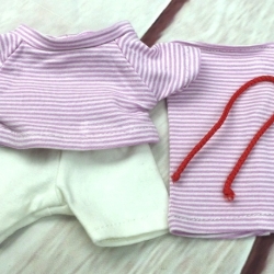 Shirt geringelt Hose Mütze Kleidung passend für Äffchen 20 cm Neu