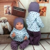Puppenkleidung Hoodie Hose Mütze passend für Babypuppen 43 cm Neu