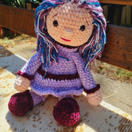 Puppe Gwen,  ca. 40 cm, Unikat,  Amigurumi 