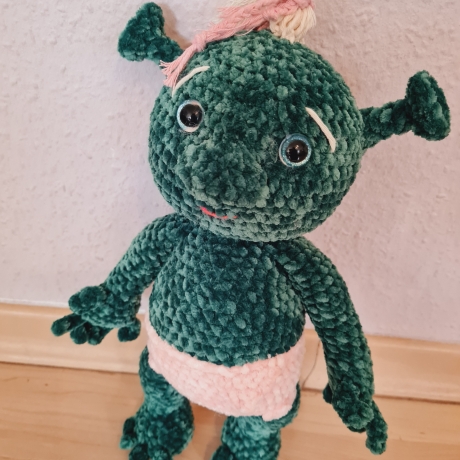 Oger-Baby, ca. 37 cm, Unikat, gehäkelt,  Handmade