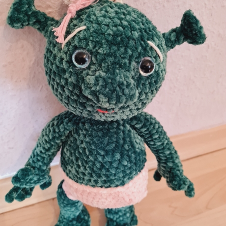 Oger-Baby, ca. 37 cm, Unikat, gehäkelt,  Handmade