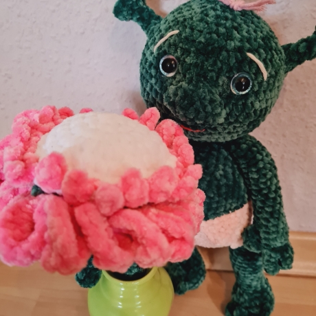 Oger-Baby, ca. 37 cm, Unikat, gehäkelt,  Handmade
