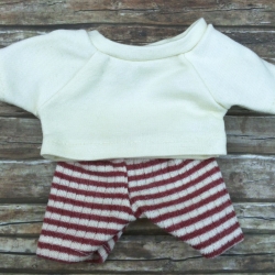 Shirt und Hose Kleidung passend für Äffchen Stofftiere 20 cm Neu