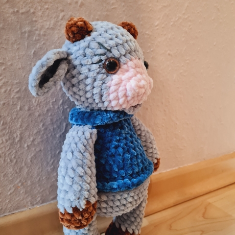 Kuh, ca. 30 cm, Unikat, gehäkelt,  Handmade