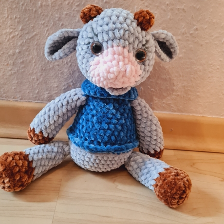 Kuh, ca. 30 cm, Unikat, gehäkelt,  Handmade