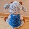 Kuh, ca. 30 cm, Unikat, gehäkelt,  Handmade