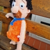 Fred Feuerstein, Unikat, Amigurumi,  ca. 40 cm, gehäkelt 