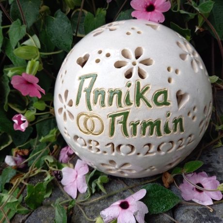 Namenslampe persönliches Geschenk zum Hochzeitstag Hochzeit