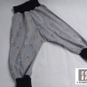 Hose 86/92 Giraffe grau  Mitwachshose Kinderhose