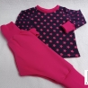 Babyset Shirt und Hose Sterne pink Gr. 62/68