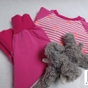 Babyset Shirt und Hose Flamingo pink Gr. 62/68