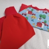 Babyset Shirt und Hose Bauernhof rot  Gr. 62/68