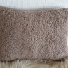 Kissen Bär Teddy Schmetterling Streifen grau & Wunschnamen W785