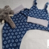Babyset Pumphose und Mütze Sterne blau Gr. 62/68