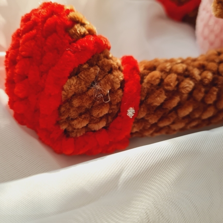 Sommerelfe, Unikat, Amigurumi ca. 35 cm gehäkelt 