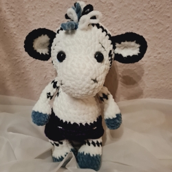 Zebra, 26 cm, Unikat,  Amigurumi 