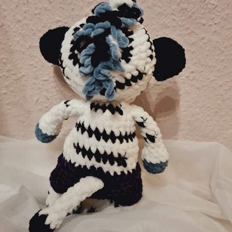 Zebra, 26 cm, Unikat,  Amigurumi 