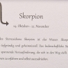 Steinbild Sternzeichen Skorpion aus Kieselsteinen 