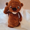 Biber, Unikat ca. 24 cm, Amigurumi gehäkelt 