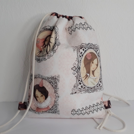 Rucksackbeutel/Stoffbeutel Yuna m. Geldbörse 