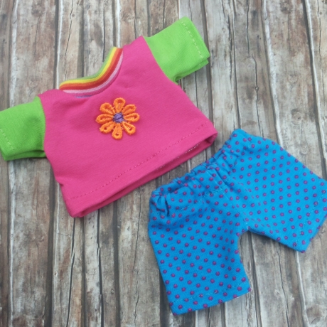 Puppenkleidung Shirt und Hose passend für Puppen 20 cm Neu