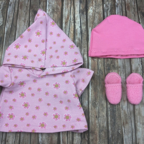 Kleidung Kleid Mütze und Schuhe passend für Äffchen 20 cm Neu