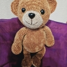 Teddy, ca. 41 cm, Unikat, gehäkelt,  Handmade