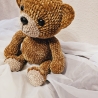 Teddy, ca. 41 cm, Unikat, gehäkelt,  Handmade