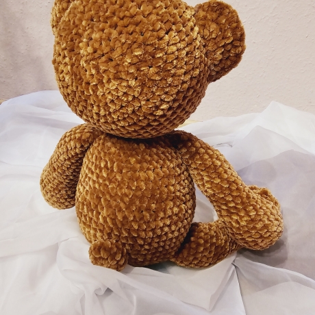 Teddy, ca. 41 cm, Unikat, gehäkelt,  Handmade