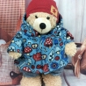Bärenkleidung Jacke Pilze passend für Bären Stofftiere 28 cm Neu