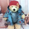 Bärenkleidung Jacke Pilze passend für Bären Stofftiere 28 cm Neu