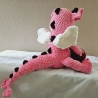 Drache, ca. 36x50 cm, Unikat, gehäkelt,  Handmade