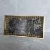 Handgefertigtes Design-Tablett 'Goldener Marmor'
