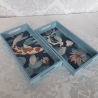 Handgefertigtes Design-Tablett 'Koi blau'