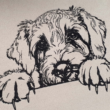 Stickdatei Labradoodle Welpe Hund Alice