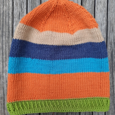 gestricktes Beanie aus Merinowolle