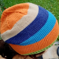 gestricktes Beanie aus Merinowolle