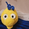 Fabius aus Arielle, Unikat,  Amigurumi ca. 43 cm gehäkelt 