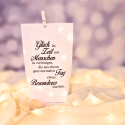 Lichtertüte, Lichterbeutel mit Spruch, Mitbringsel,Geschenk Idee