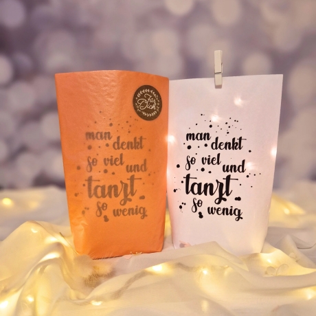 Lichtertüte, Lichterbeutel mit Spruch, Mitbringsel,Geschenk Idee