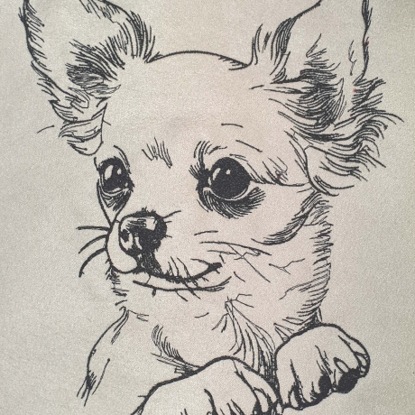 Stickdatei Chihuahua Dolly Hund realistisch