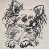 Stickdatei Chihuahua Betty Hund realistisch