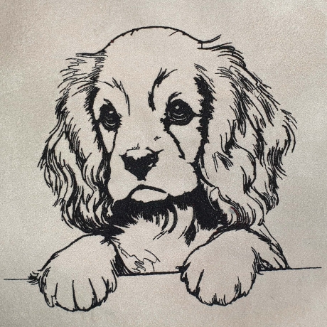 Stickdatei Cocker Spaniel Welpe Anna Hund