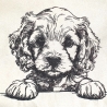 Stickdatei Cockapoo Welpe April Hund