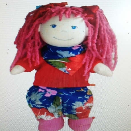 Puppenkleidung Pulli Hose Halstuch passend für Puppen 30 cm Neu