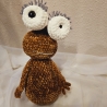 Schnecke mit Armen, ca. 32 cm hoch und 25 cm lang,  Amigurumi